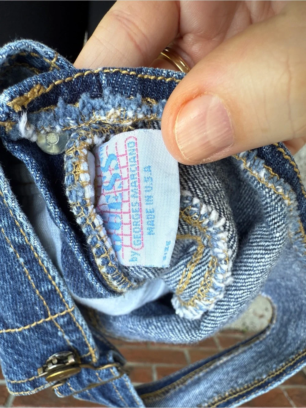 Vintage Guess 90s Denim Jean Skirtall Overalls Size 3T Made in USA